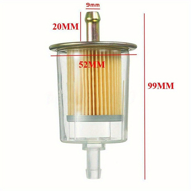 Image of Car 9mm Fuel Filters Universal Rv Inline Fuel Gas Line Large For Garden Tools Scooters Motorcycles