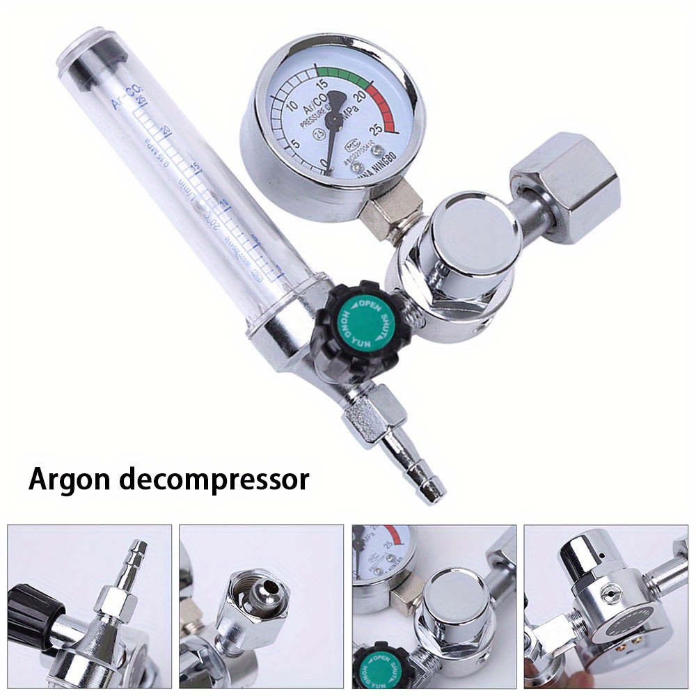 

Precision & Co2 Gas - Metal Regulator With Pressure Gauge For Mig/tig Welding, Back-pressure Compensated, Reducer, Welder