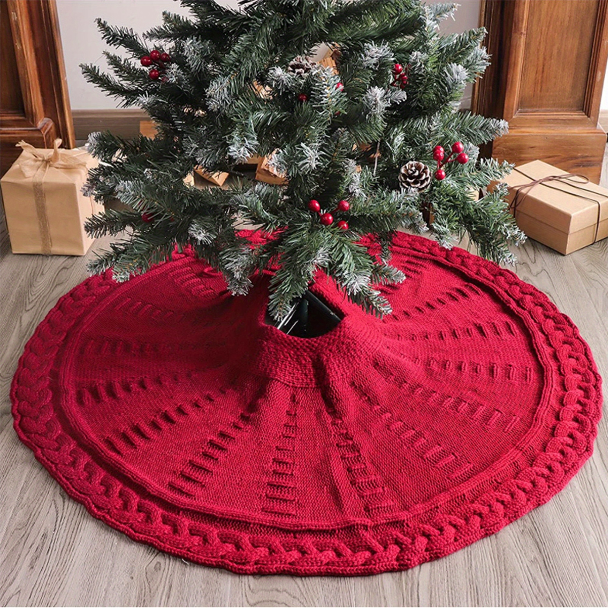 

Christmas Rug Bottom Round Mat For Decoration