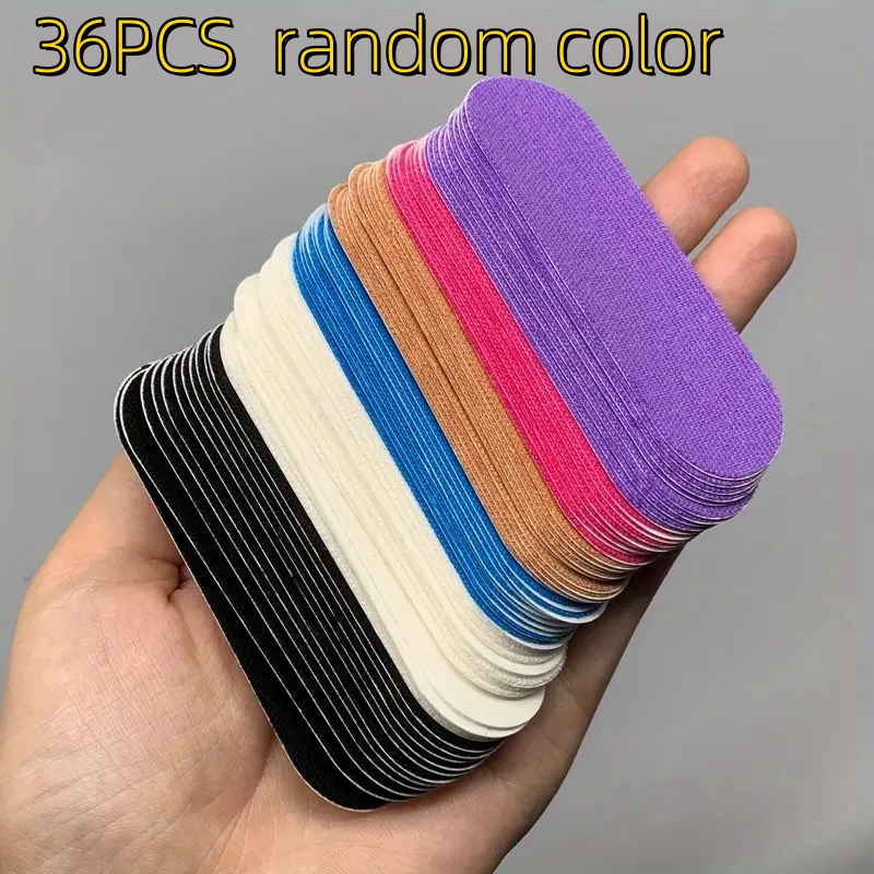 12/24/36pcs Random Color Finger Guards, Thumb Joint Pads- Elastic Self-adhesive Sports Tape, Self-adhesive Finger And Wrist Tendon Patches Of Fingers, Toes, And Thumbs