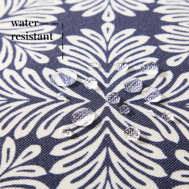 Set of 2 Decorative Pillows for Indoor And Outdoor Use, Featuring a Modern Navy Blue Design That Is UV Fade Resistant And Water Repellent, Measuring 18X18 Inches