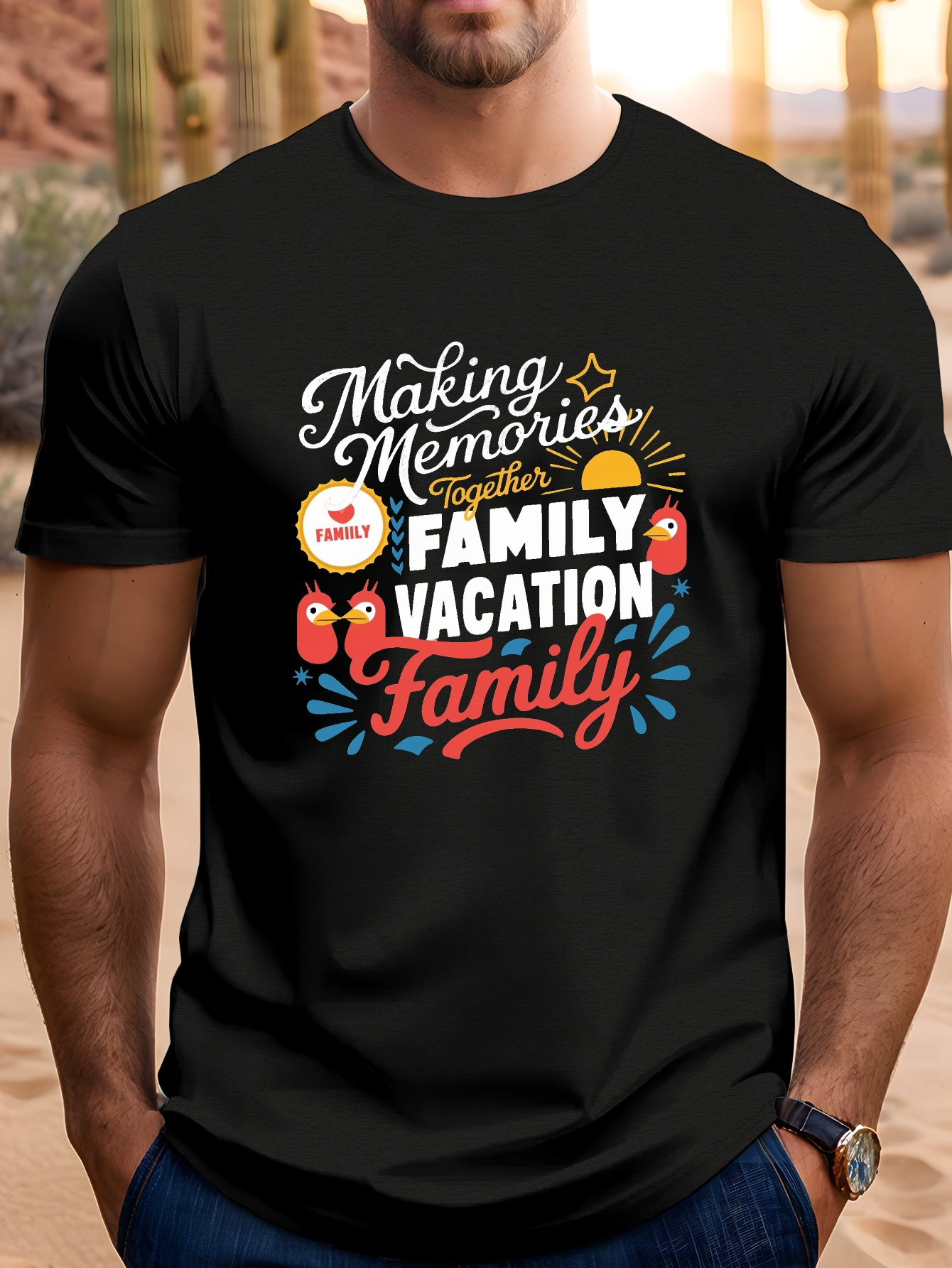 family vacation shirts sold on Temu Canada
