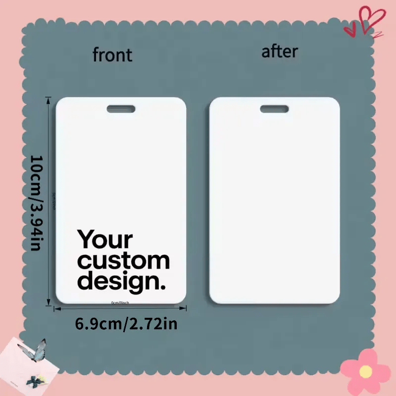 TEMU Customizable Pvc Id Card, Work Badge, Personalized With Your Photo/text/logo, Suitable For Companies, Schools, Sports Events, Activities, ,