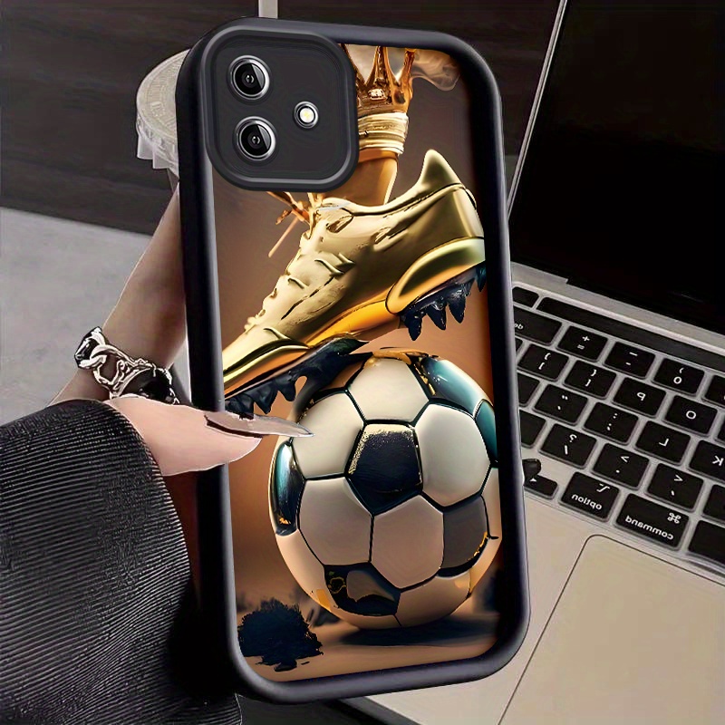 TEMU Phone Case: Suitable For Galaxy A06, Cute Anime Soccer Shoe, Shock-absorbing, Stylish, Lens Protection Phone Case