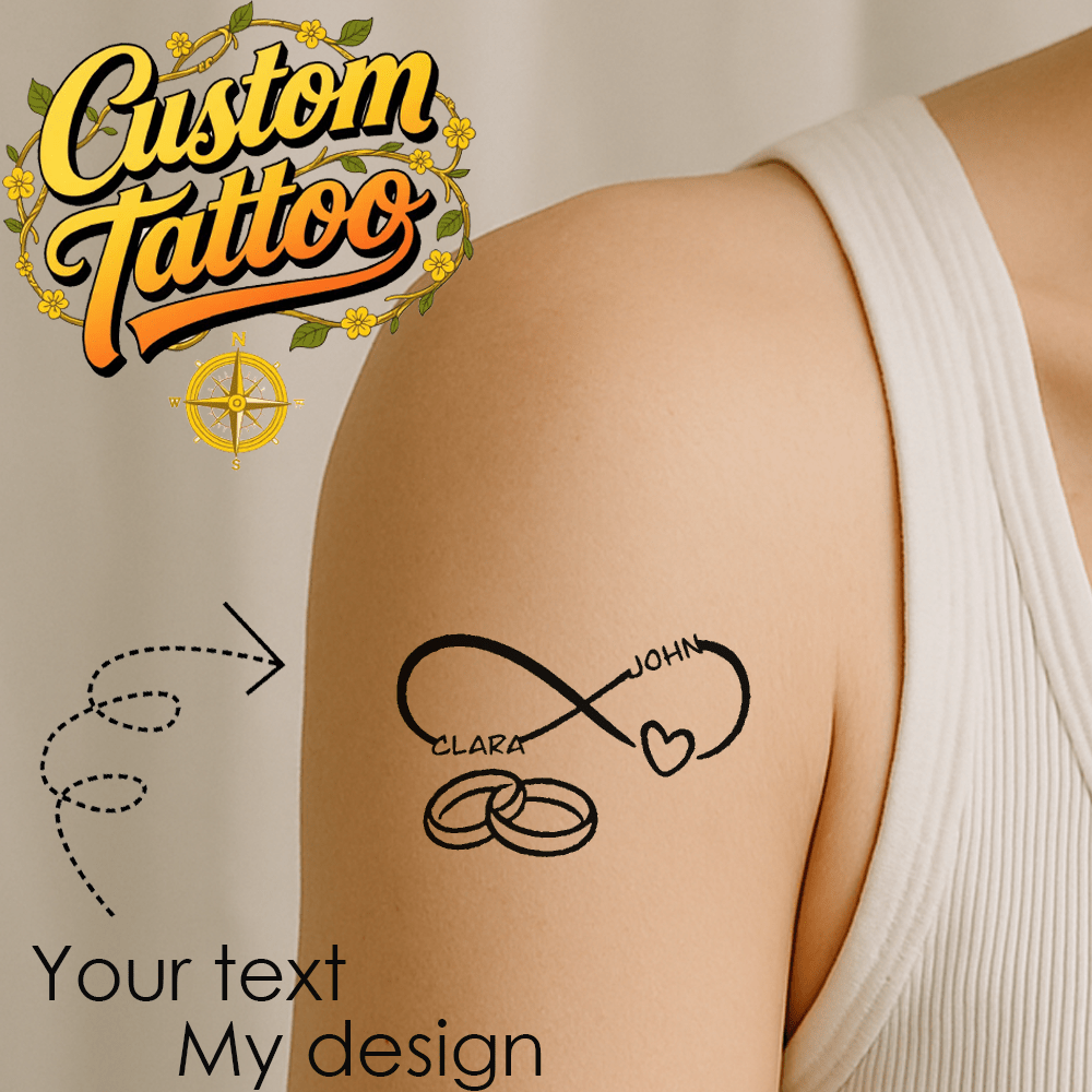 tailored unique tattoo designs featuring   symbol and names, including custom image tattoos, joke tattoos, text tattoos, and waterproof temporary tattoos. 0