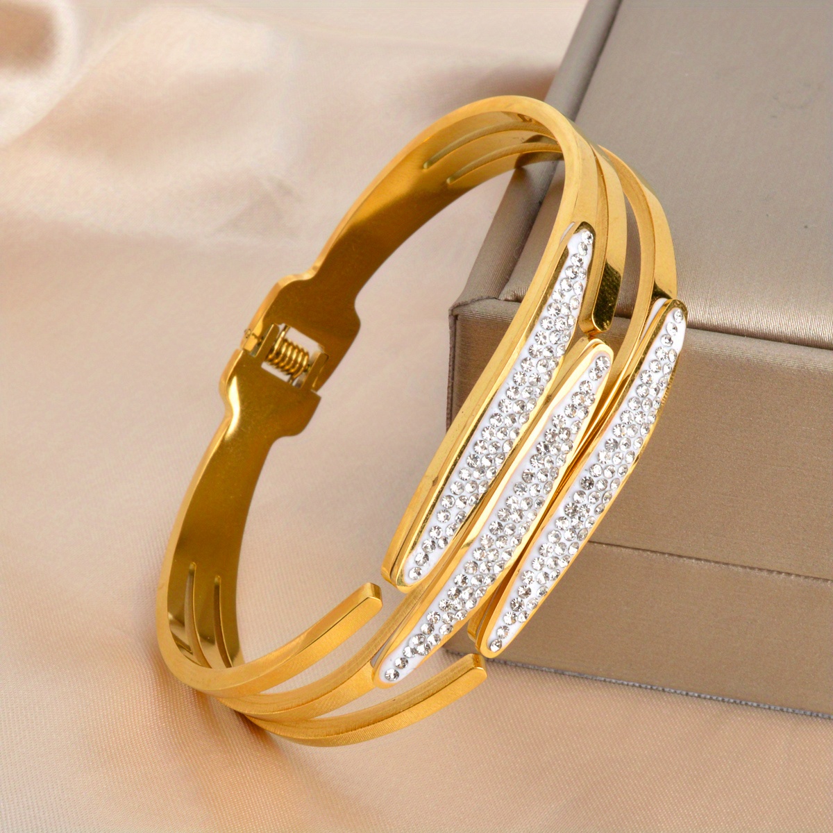 Geometric Design Stainless Steel Bracelet for Men and Women