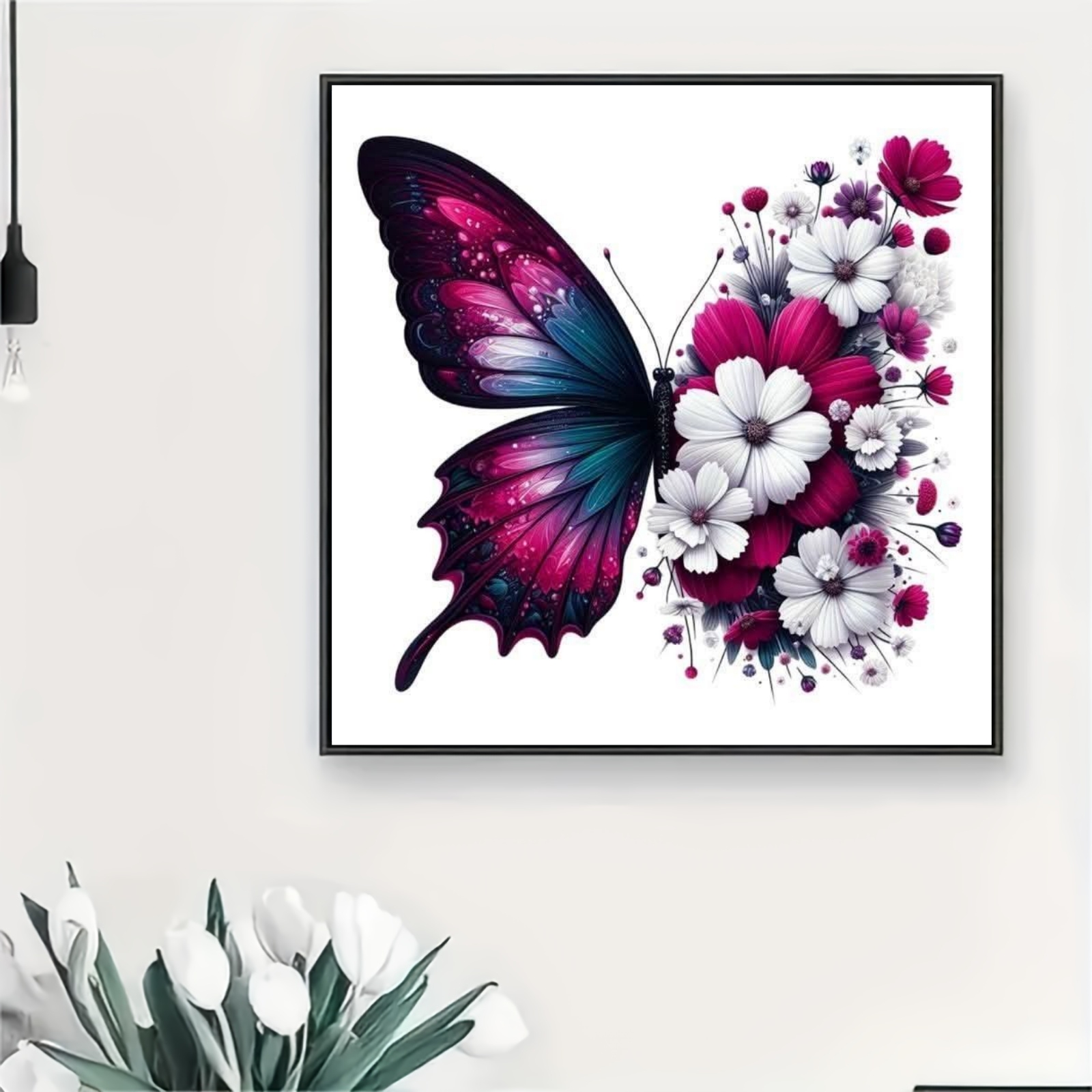 TEMU 1pc New- Embroidery Cross Stitch Kit 11ct Canvas With Printed Pattern And Thread Fabric Craft Kit, Suitable For Adult Enthusiasts And Beginners