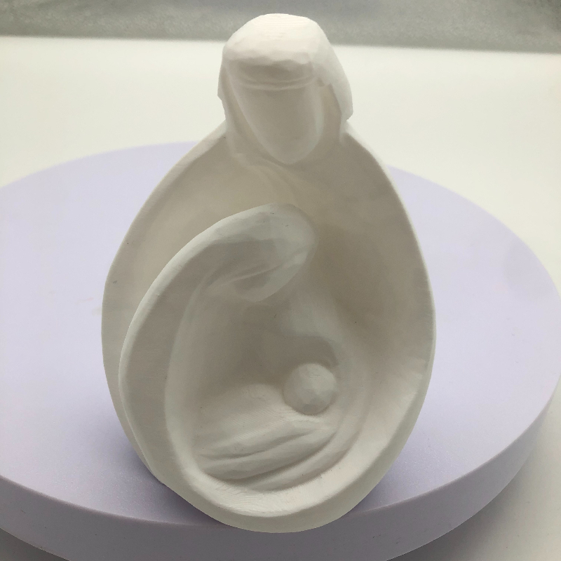 TEMU Conjunto Minimalista de : Estatua de , Decoración Navideña y Sencilla para Mesas y Repisas, Elegante Decoración Religiosa para Adviento y