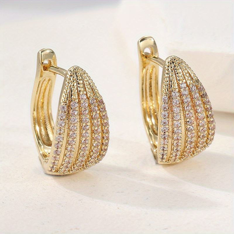 Women's Synthetic Zirconia Hoop Earrings