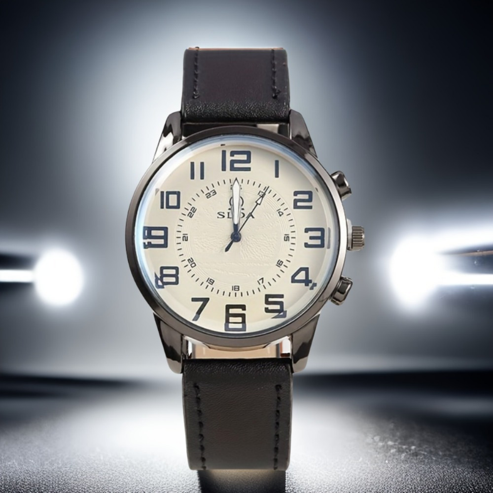 TEMU 1pc Fashion Trend Casual Watches Quartz Watch, Suitable For Outdoor Leisure, Match Different Daily Outfits, Unique New Year Christmas Birthday