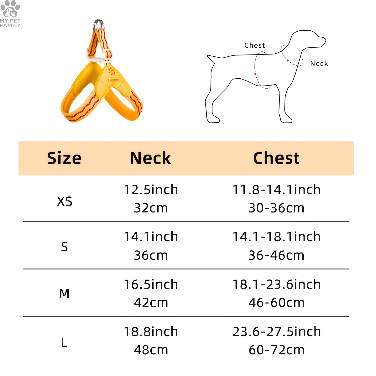 4pcs Anti-Pull Vest-Style Pet Harness Set