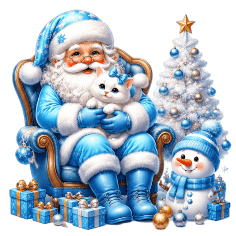TEMU 2d Flat, 1pc 2d Flat Pattern Decal, Christmas Decoration Static Cling Sticker, Window Decal, Glass Decal, Window Sticker, Blue Santa Claus And