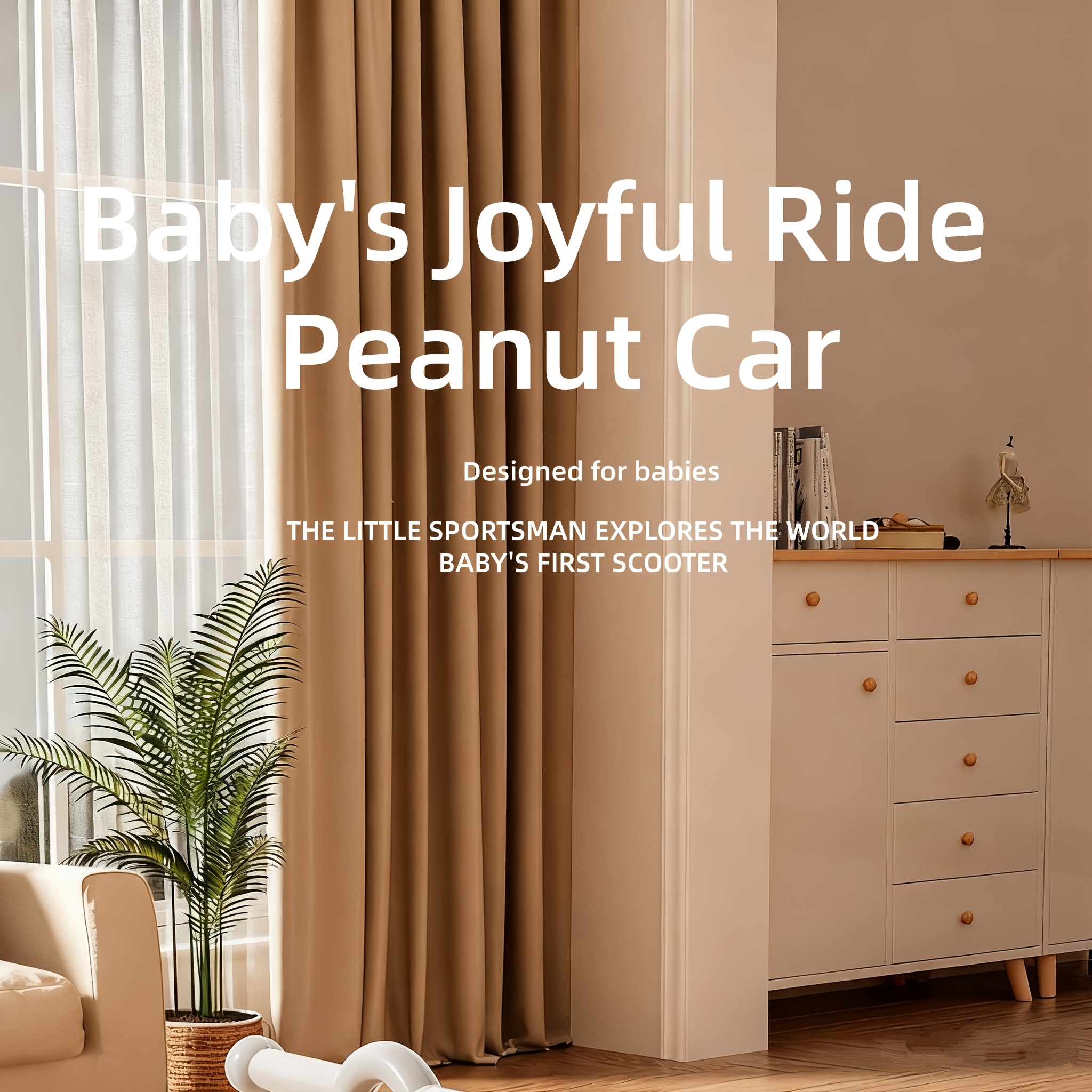 Baby Walker & Toddler Balance Bike with 4-Wheel Stability, 220lb Anti-Tip, Music & Lights - Indoor/Outdoor Ride-On Toy for 12-24 Month Boys & Girls, Parent-Child Interactive Learning Bike, Ideal First Birthday Gift (Pink/Green/Blue/Yellow)