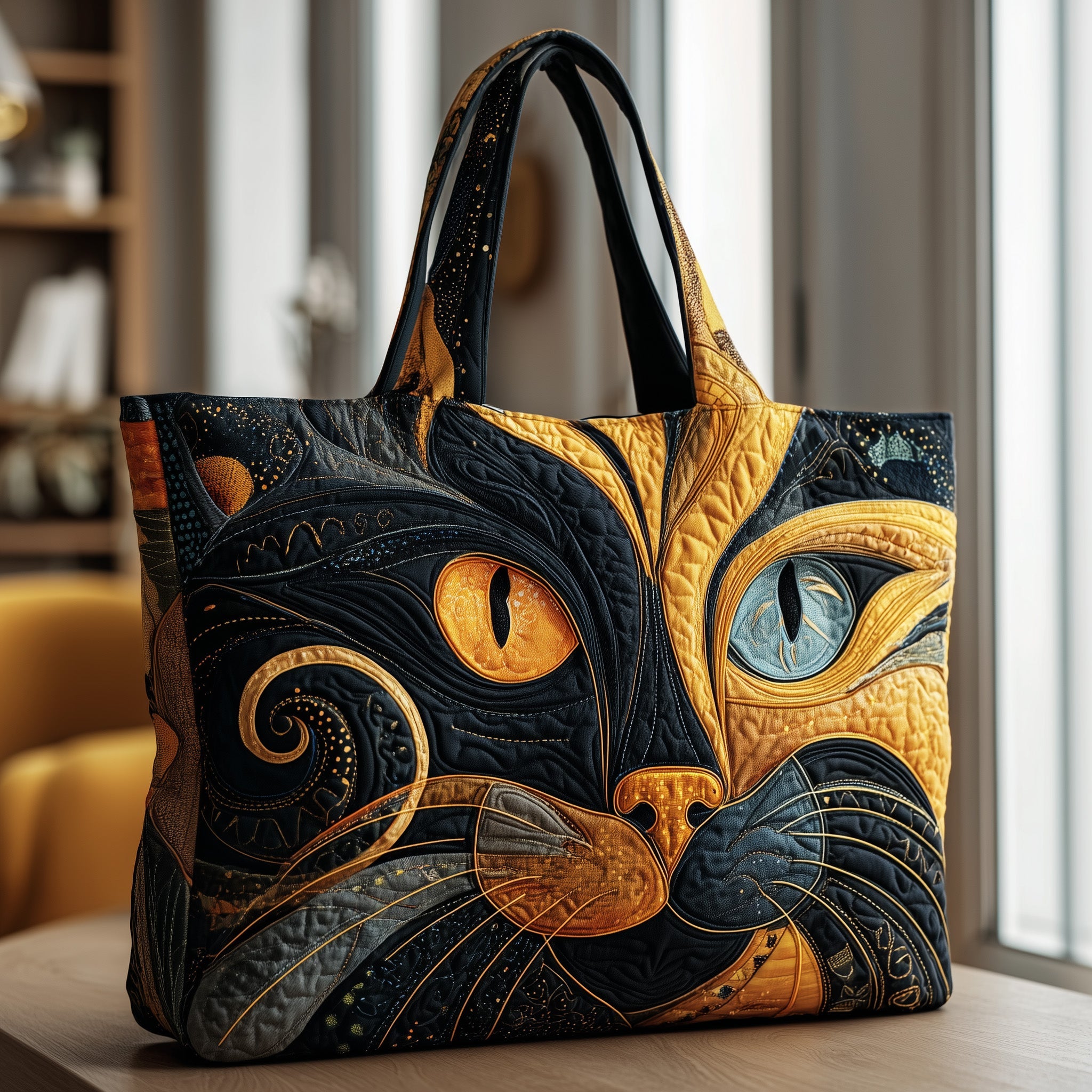 quilted tote bag sold on Temu United States