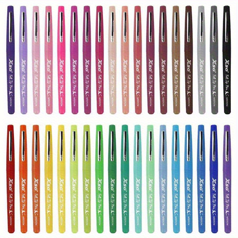 36 king ergonomic neutral pens 0   fine tip assorted bright colors   study supplies office marking and art projects text marking   high   flow