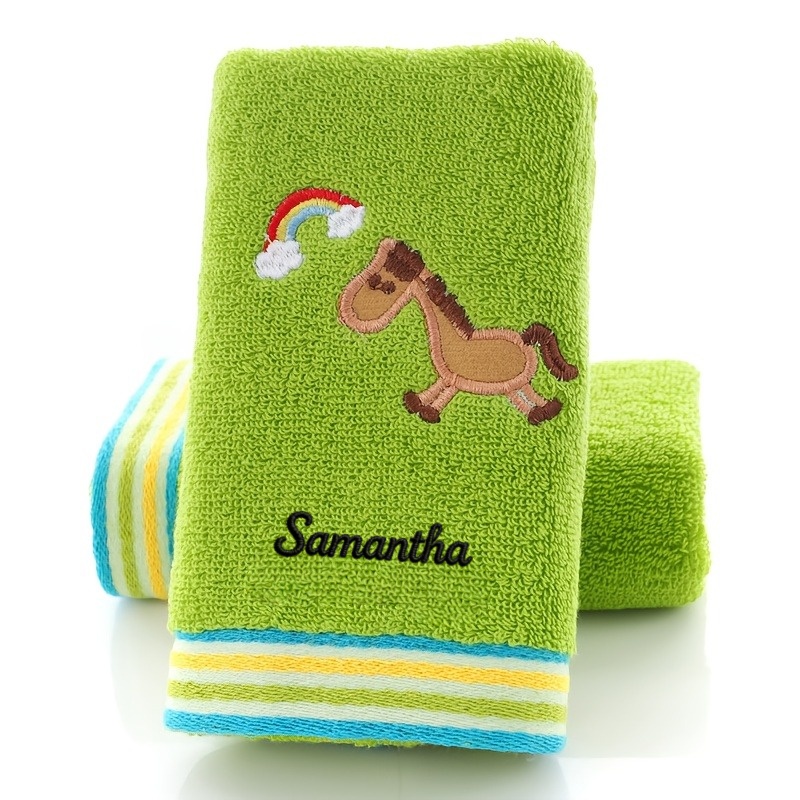 TEMU Custom Personalized Embroidered Name, Hand Towel For Daily Home Use, Absorbent Fingertip Towel, Soft And Comfortable, Skin-friendly, Absorbent,