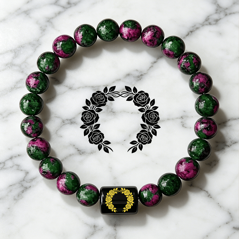 Women's Floral Rose Wreath Bracelet, Elegant Gift for Her
