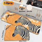 1pc 2pcs sophisticated floor mat caramel hues vibrant orange flat design abstract entryway rug kitchen bath decor non slip easy clean texture mat multiple sizes