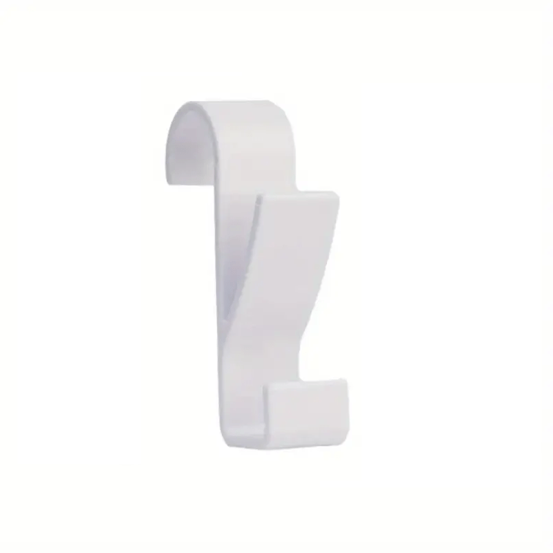 5pcs White And Black Bathroom Towel Hooks, Contemporary Style, , Wall Mount, Radiator Rail Clips, For Heated Towel Rails, Multi-functional Storage And Clothes Drying Rack