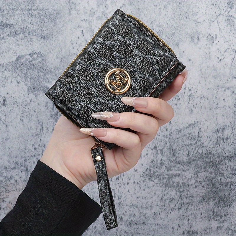 Women's Pu Wallet With Money Clip & Coin Purse - Compact Short Card Holder, For Cash/banknotes, Closure (/) - Elegant European/ Small Wallet For Everyday Use