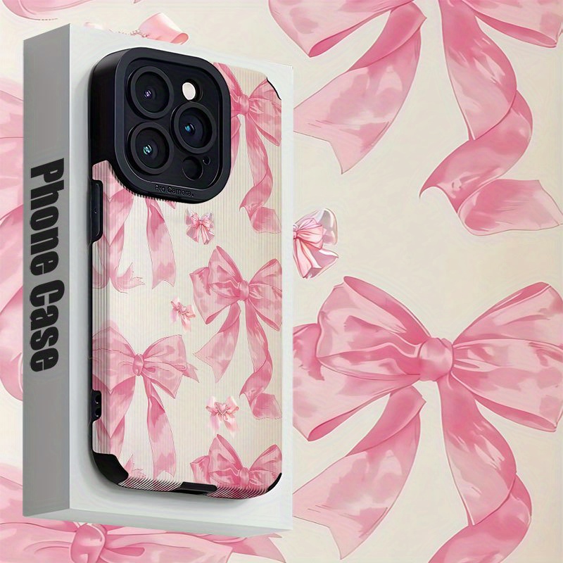 TEMU Phone Case: Bow Pattern Phone Case For Iphone 16/iphone 14 Pro/iphone 15 Pro Max/iphone 13 Pro Max/iphone 11 Pro Max/iphone 15/iphone 15