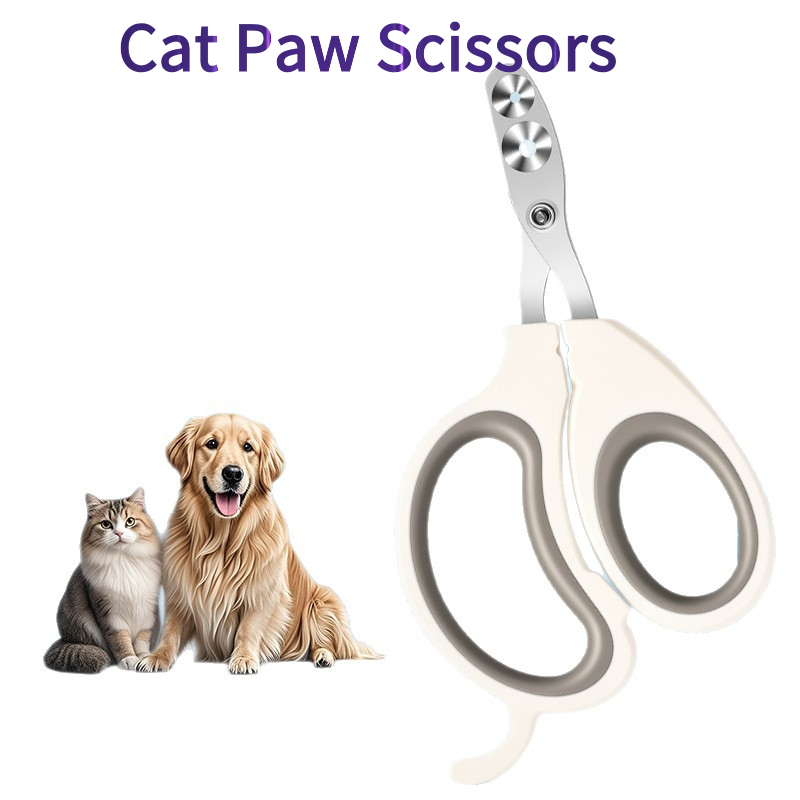 TEMU 1pc Professional Pet Cat Claw Clippers With Safety Round Hole Anti Bleeding For All Sizes And Breeds Cats, Without Battery