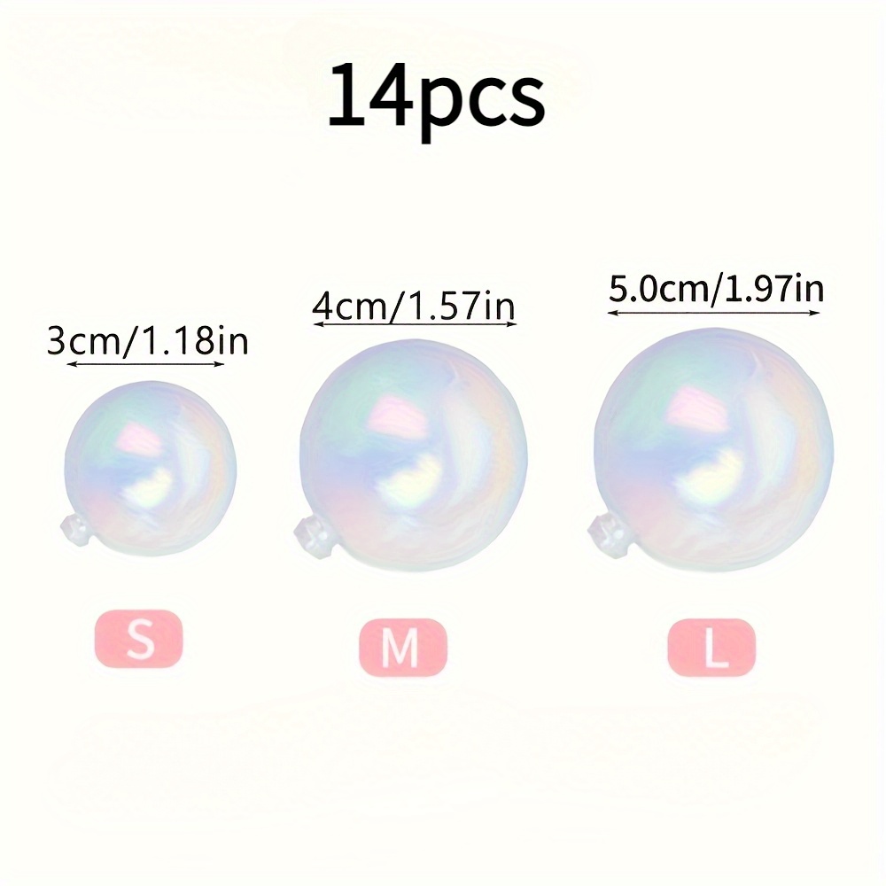 TEMU 14pcs Large Medium Small Colorful Ball Decoration Set, Suitable For Birthday, Wedding, Mother's Day, Christmas, Graduation Ceremony And Other