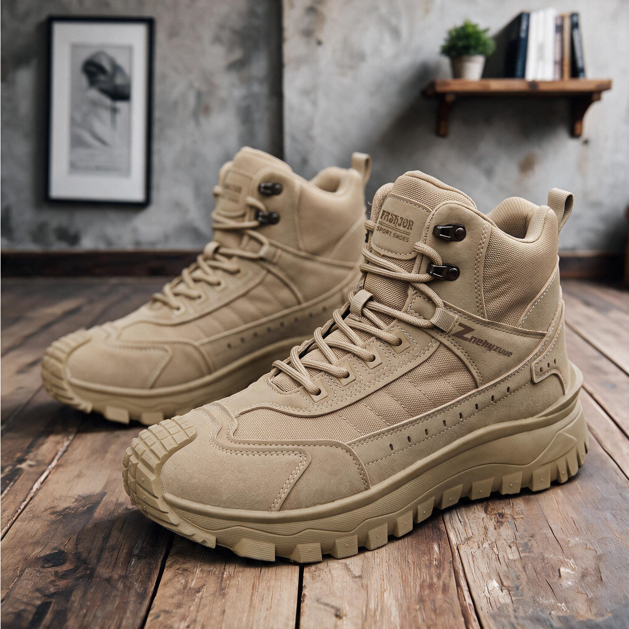 Women's Plus Size Wide Width Casual Sneakers, Lightweight Hiking Boots