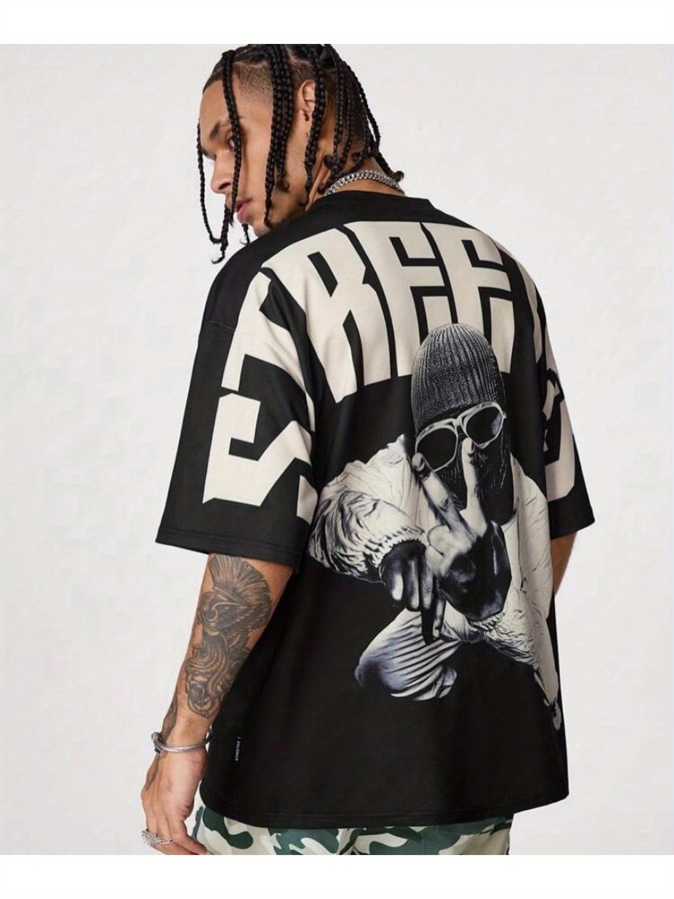 street graphic oversized t shirt men women Temu