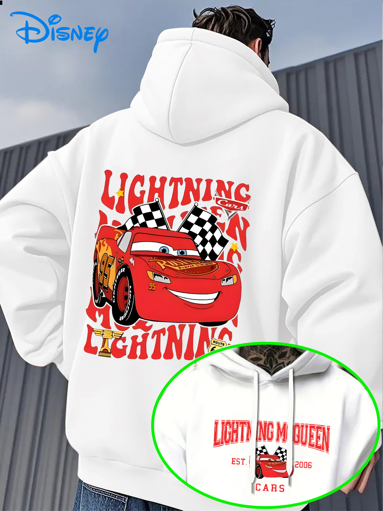   Men S Oversized Hoodie -   Racing Car Graphic Pullover Sweatshirt, Loose Fit Hooded Sweater for Fans, Fall/Winter Casual Apparel with Front Pocket - Official     Merchandise,   Hoodie, Fan Merchandise,   Design, Comfortable Wear, Fall Fashion, Cartoon Print, Soft Fabric, Long Sleeve Top,  , Fall Clothing, Streetwear Style, Durable Material, Pullover Hoodie, Streetwear Enthusiasts, Casual Fashion, Character Apparel, Streetwear