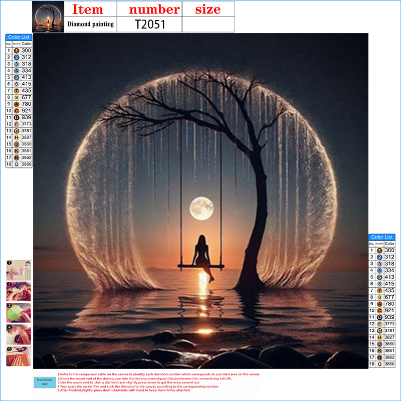 TEMU 5d Painting Set - , Wall Mural