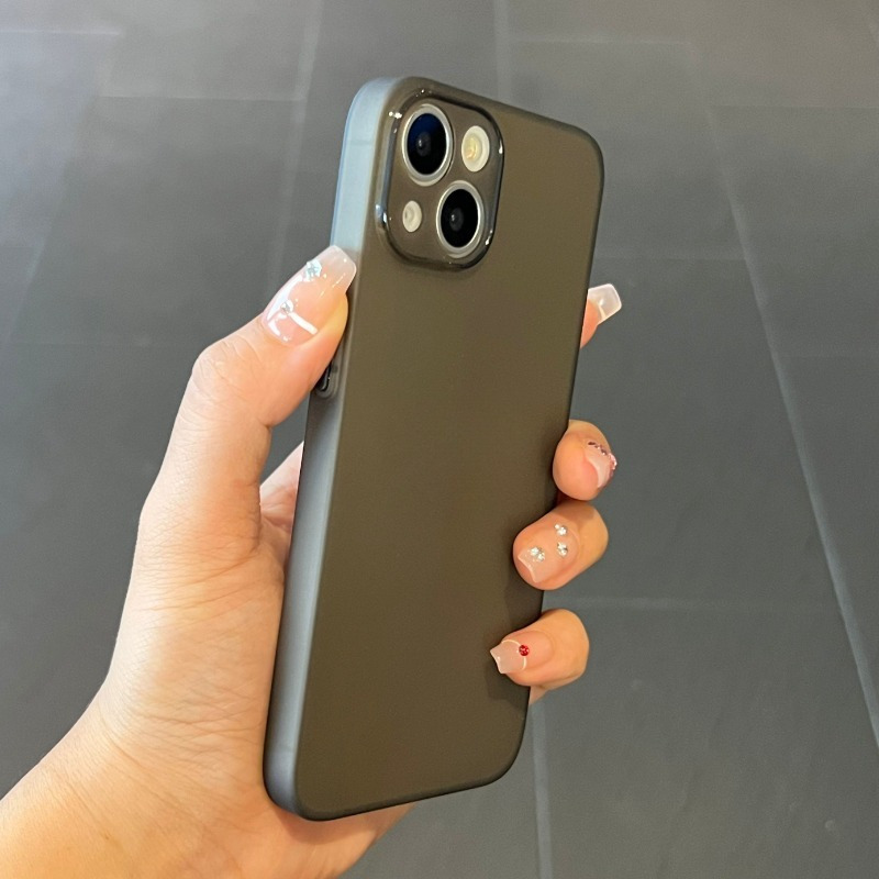 Ultra Thin Matte Translucent Silicone Case for iPhone 16 15 14 13 12 11 Plus Pro Max Slim Soft Cover Perfect