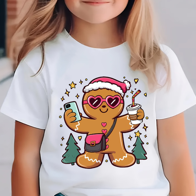 

T- - Sleeves, , - For / Summer/ Fall, Christmas