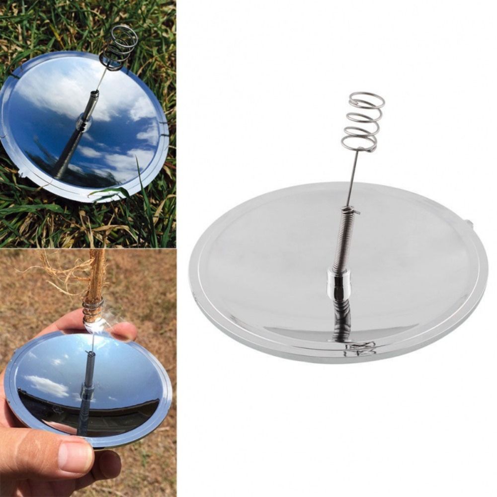 TEMU Windproof Solar Lighter Fire Starter Gear Accessories Camping Survival Fire Wild Survival Tool Emergency Outdoor Fire Ignition