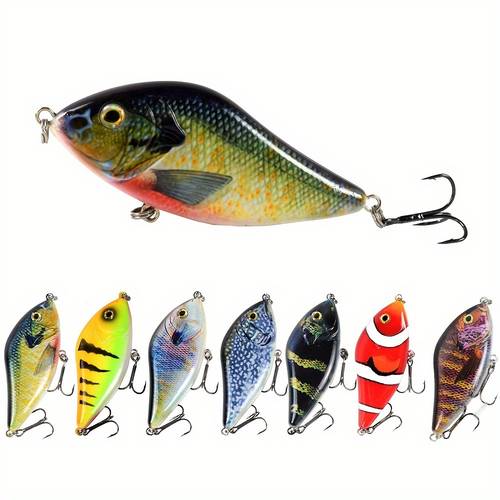3pcs 3 94inch 45g sink wobbler jerkbait lures rattle glide lipless crankbait for pike fishing bait tackle