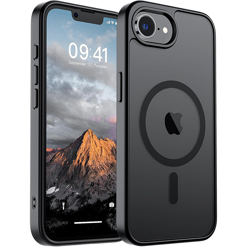 E-shop Handyhülle - High-End Matte Textur Magnetische Handyhülle Geeignet für iPhone 16E, Schützt das Telefon und Unterstützt Magnetisches Kabelloses