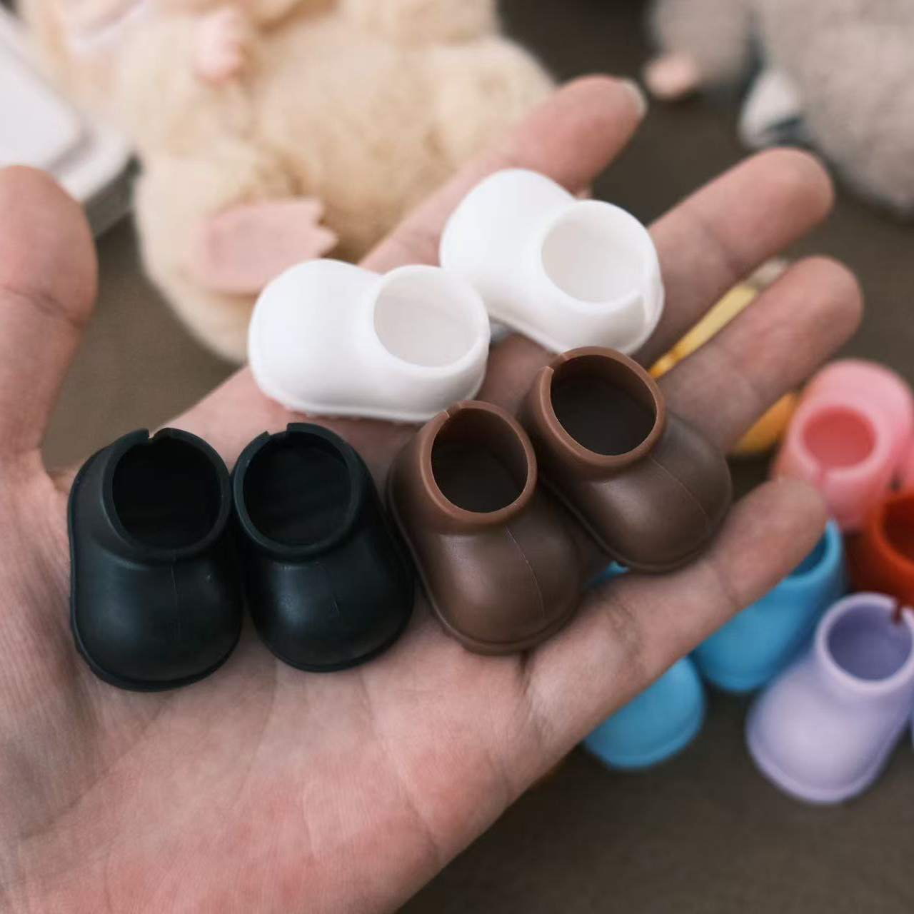 6 Pairs Mini Doll Shoes Anti Slip Styles Perfect Gift