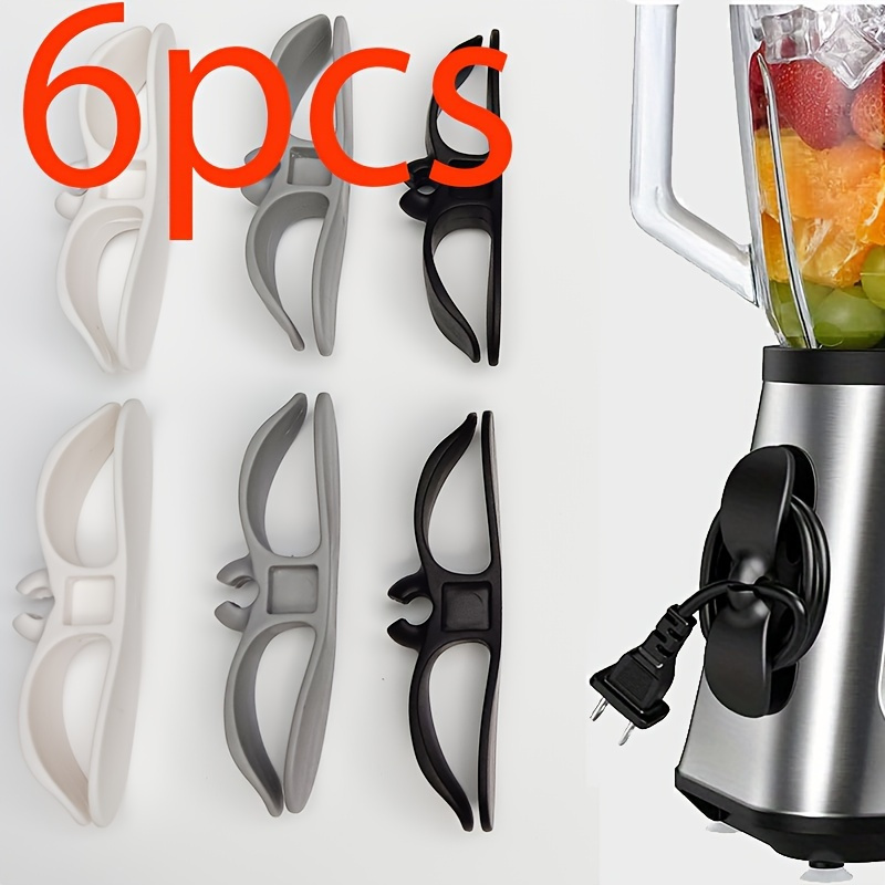 6pcs One TPU Organization Clip Kitchen Appliances, Management Bracket, Wire Wrapper, Suitable Fryer, Blender, Coffee Maker-Storage Solution without Battery