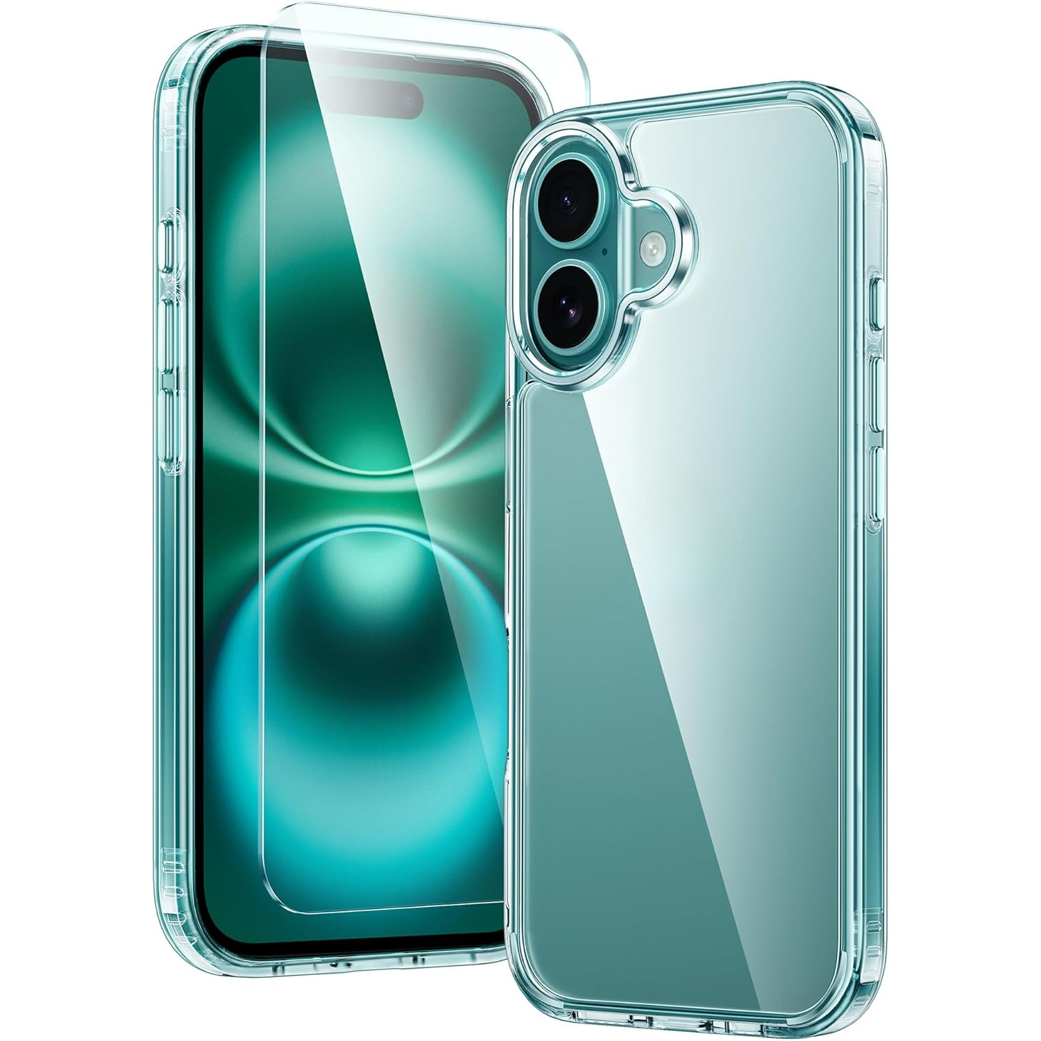 for iPhone 16/15/14/13/12/11 Case: Clear Magnetic Drop Protection Anti-Yellowing Slim Case - Rugged Shockproof Protective Transparent Cell Phone Cover (Clear)