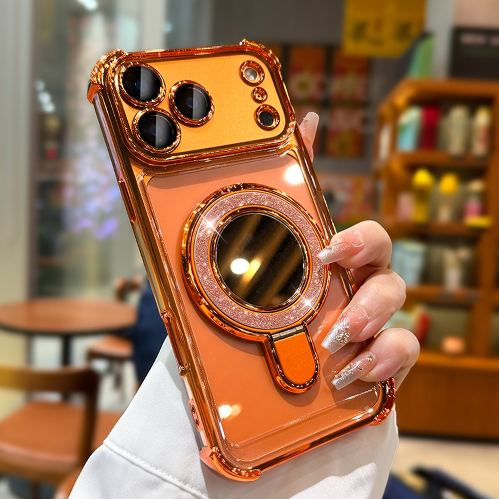 E-shop Handyhülle - Hochwertige kreative Make-up-Spiegel Handyhülle, geeignet für iPhone 17 16 15 14 13 12 11 Pro Max Air Anti-Drop Schutzhülle, mit