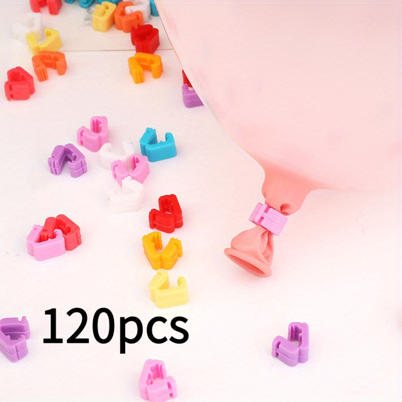 E-shop 120 Stück Ballonklammern zum Befestigen von Ballons, entwickelt für schnelles und effizientes Verschließen, für Partydekorationen und