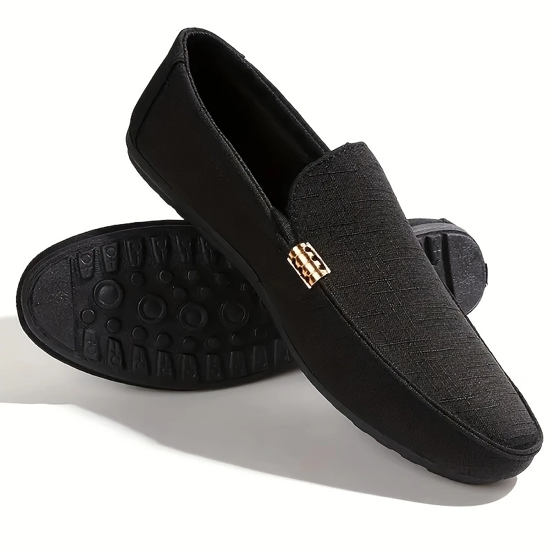 Zhenyuezu Autumn New Men's Fashionable and Simple Indoor Casual Shoes, Home Shoes, Lightweight Business Casual Loafers