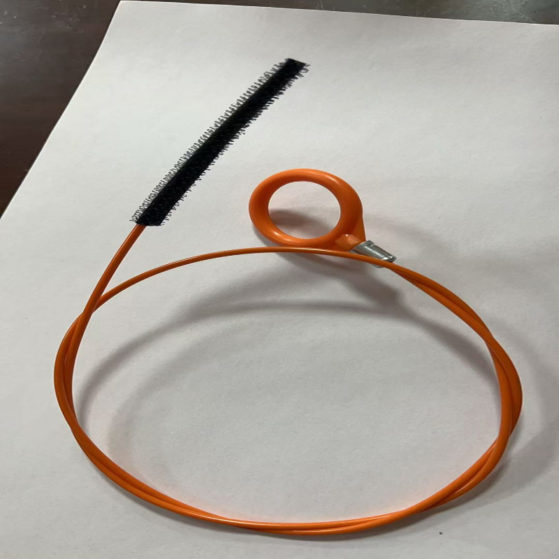 1pc Extended Drain Hook With Nylon Coated Flexible Gooseneck - Manual Bathroom, Bath And Shower Sewer Unclogging Tool, No Batteries Required, Drain Cleaning , Ergonomic , Durable Construction