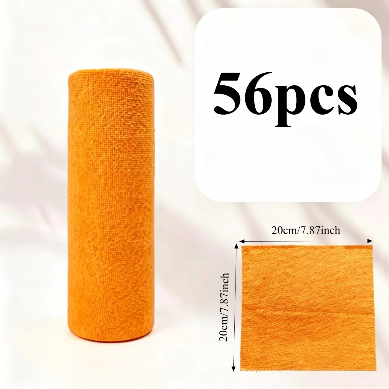 TEMU Lot de 56 pièces de torchons et linges à vaisselle en microfibre détachables, grands, en rouleau - Réutilisables, lavables, adaptés pour