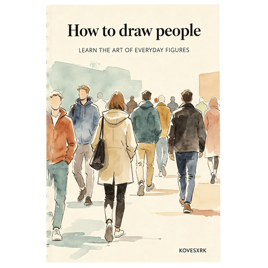TEMU Carnet de dessin de figures 1 pièce avec couverture aquarelle, convient aux , carnet de pour débutants, portable 5,5x8,3 pouces, avec techniques