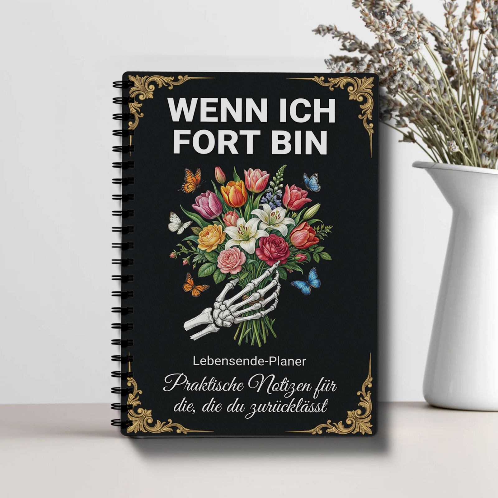 Image of (german Edition) End Of Life Planner Spiral Notebook: Important Documents And Funeral Arrangements, Will Preparation, Planning For Adults, Family, , Emergency Preparedness