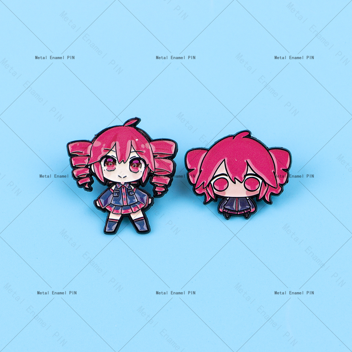 Temu – TEMU 2pcs Anime Enamel Brooch Pins For Backpacks, Cute Themed Alloy And Silicone Badges, Jewelry Additions, Dmlsky, Ideal For Backpacks And Gifts
