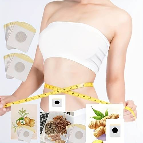 54 adesivos de gengibre, adequados para abdômen, braços e coxas