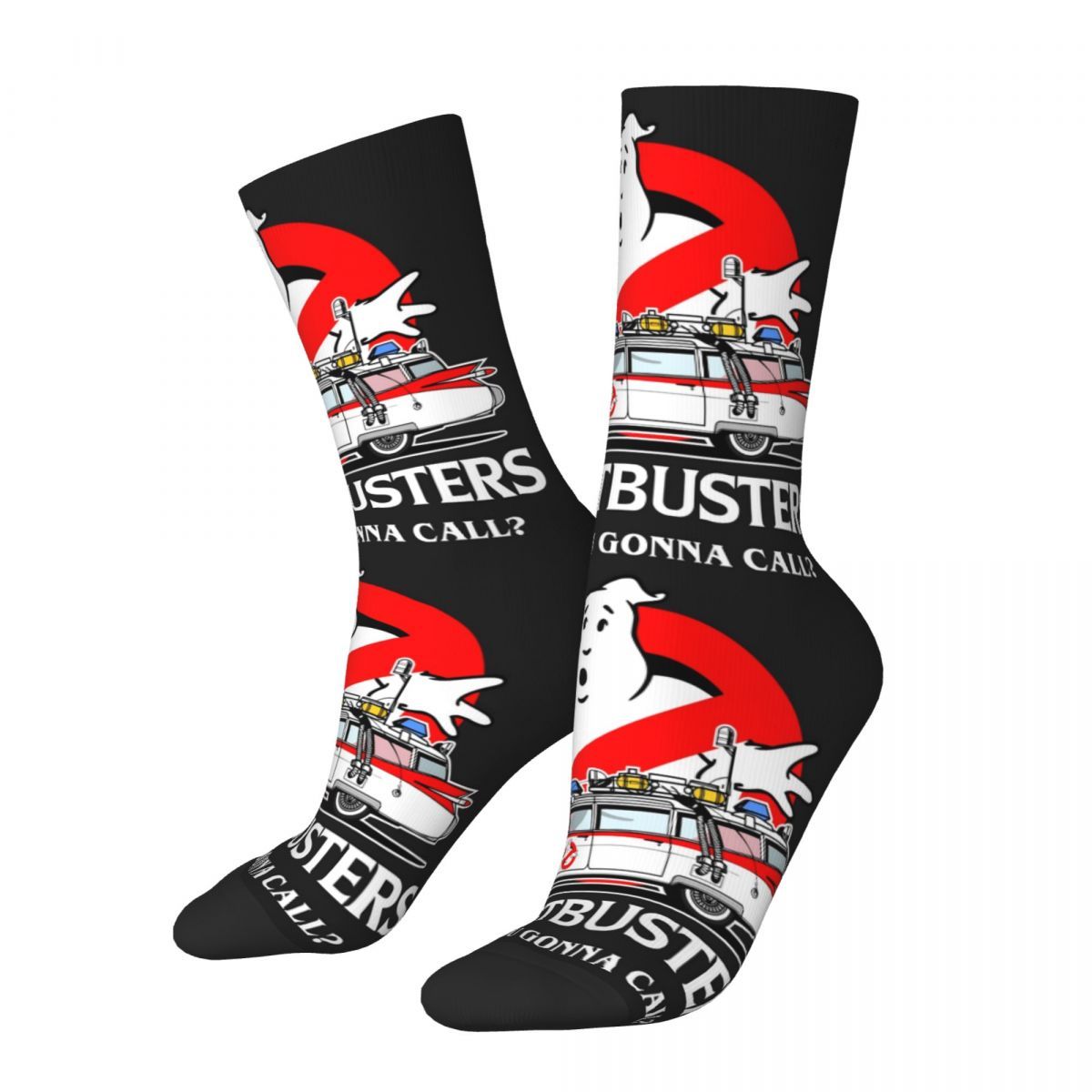 

1 Pair Unisex Novelty Crew Socks, Themed, Knit Polyester & Spandex , Machine Washable, With Random