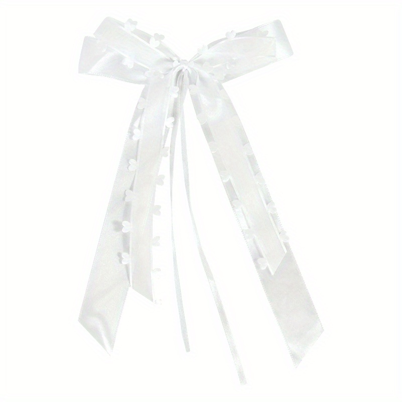 10pcs Wedding Bowknots Ribbon White Chairs Bow Decoration Diy Bouquet Gift Wrapping Satin Ribbon Xmas Home Decor